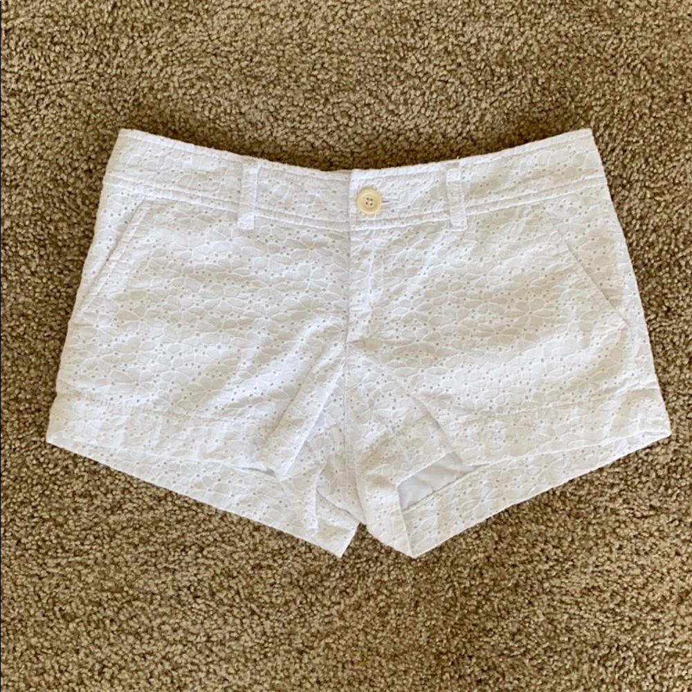 Lilly Pulitzer Walsh Short White Eyelet